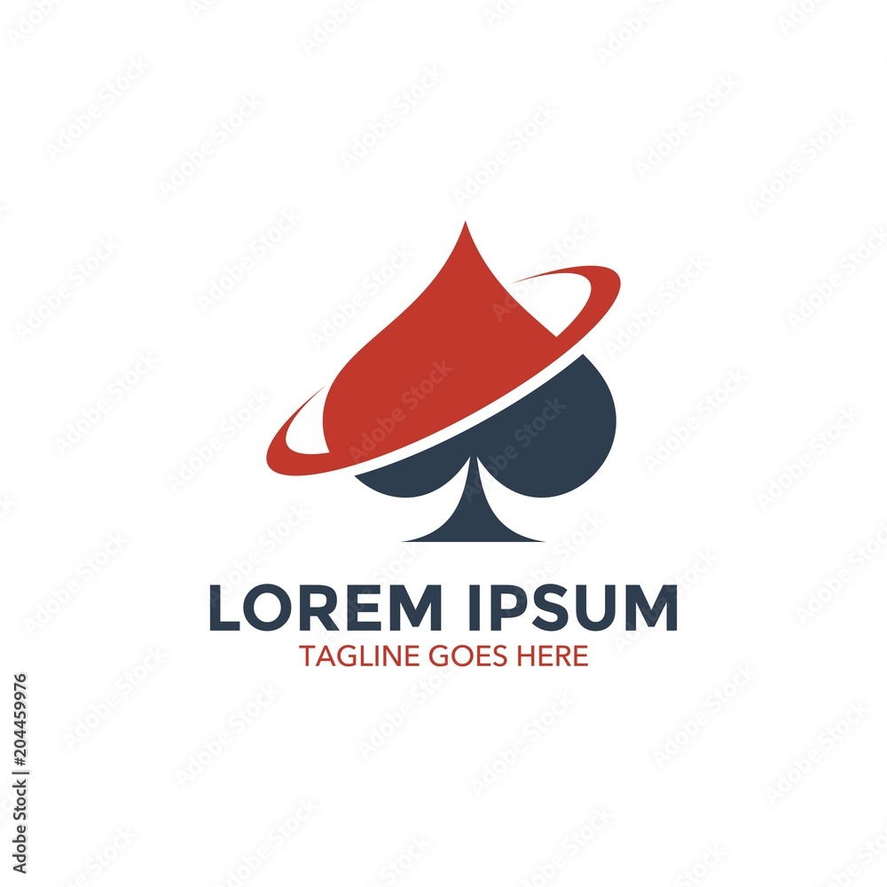 poker logo. icon. vector illustration poker logo. icon. vector illustration