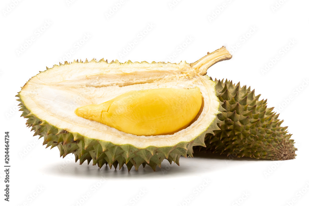 Fototapeta premium King of Fruits, Durian on white background