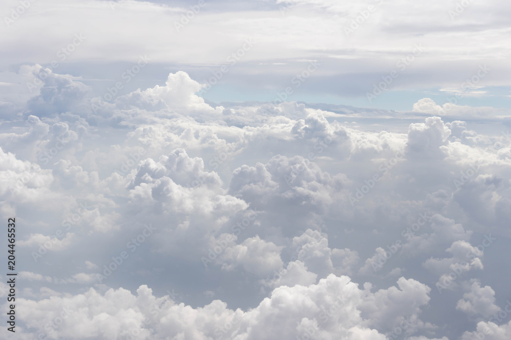 Beautiful clouds point of view On the plane window Beautiful clouds point of view On the plane window