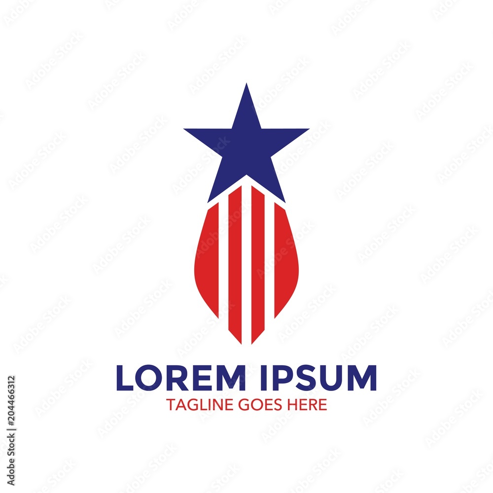 America theme logo. icon. vector illustration America theme logo. icon. vector illustration
