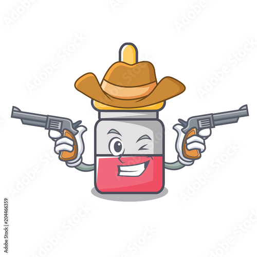Cowboy nassal drop character cartoon