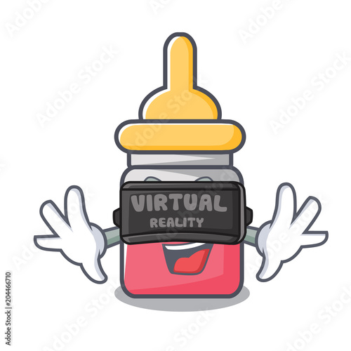 Virtual reality nassal drop mascot cartoon
