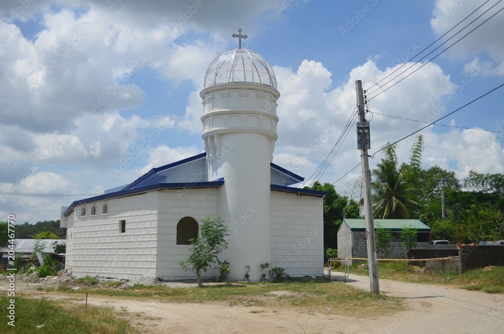 Catholic church in a small village in Luzon, Philippines.