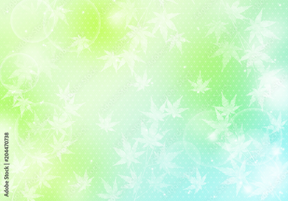 清涼感のある背景　もみじ