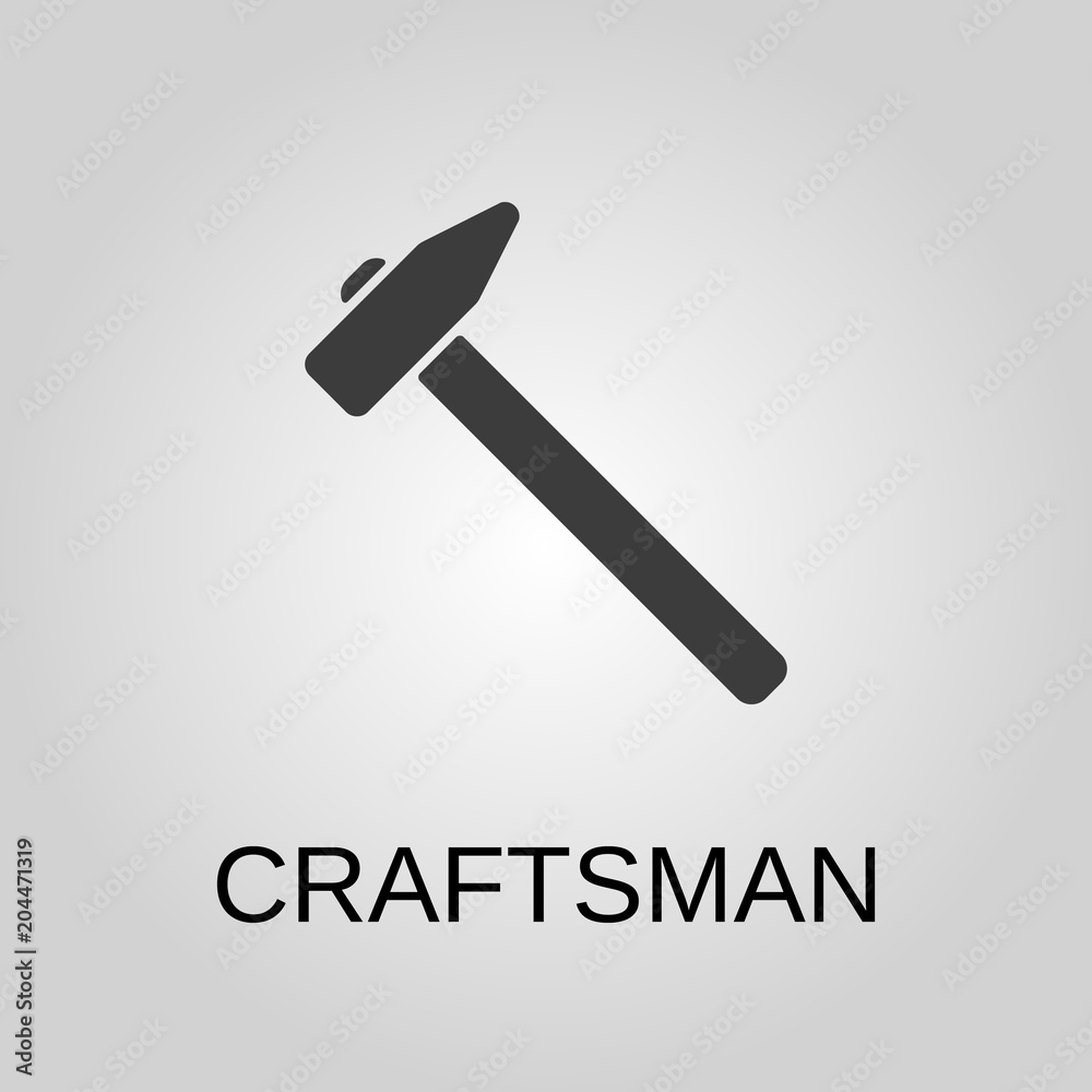 Craftsman icon. Craftsman symbol. Flat design. Stock - Vector illustration Craftsman icon. Craftsman symbol. Flat design. Stock - Vector illustration