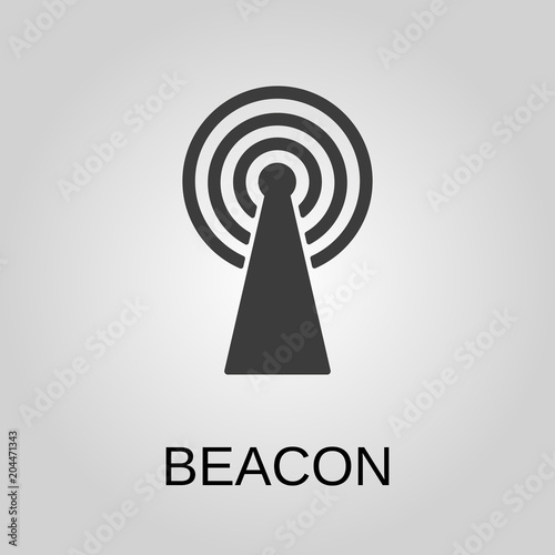 Beacon icon. Beacon symbol. Flat design. Stock - Vector illustration