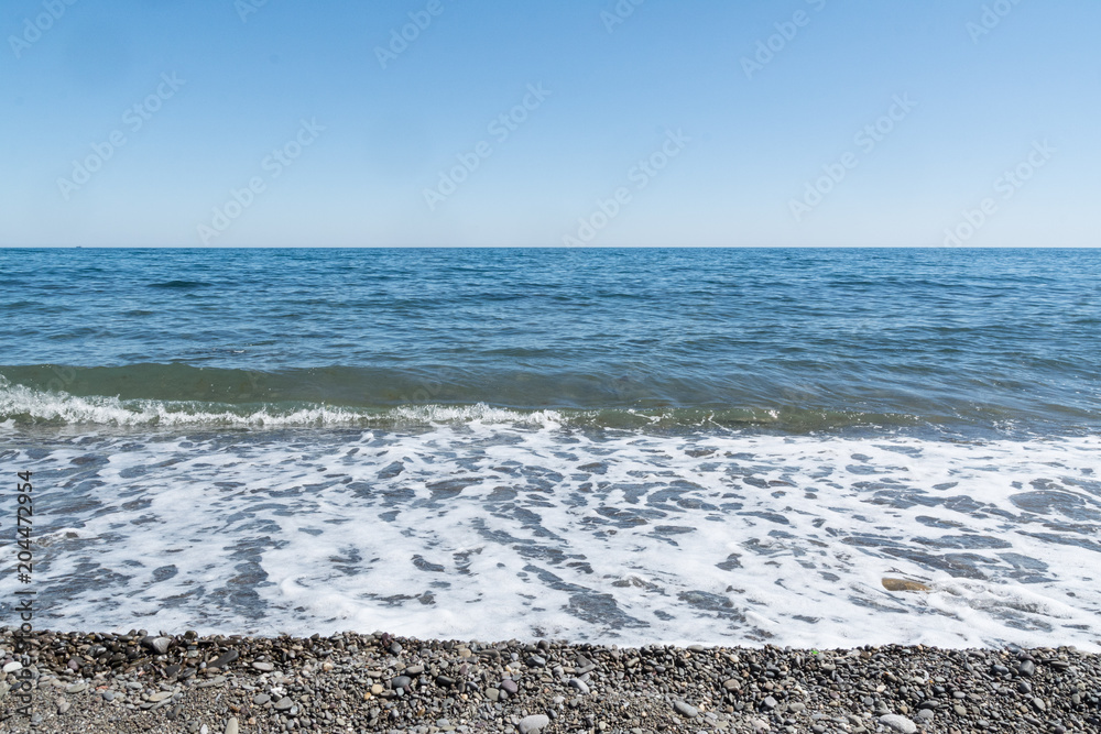 rocky beach near Black Sea rocky beach near Black Sea