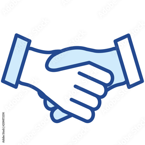 Handschlag Vector Icon Illustration