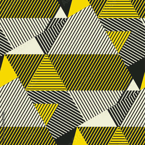 complex geometric stripes seamless pattern.