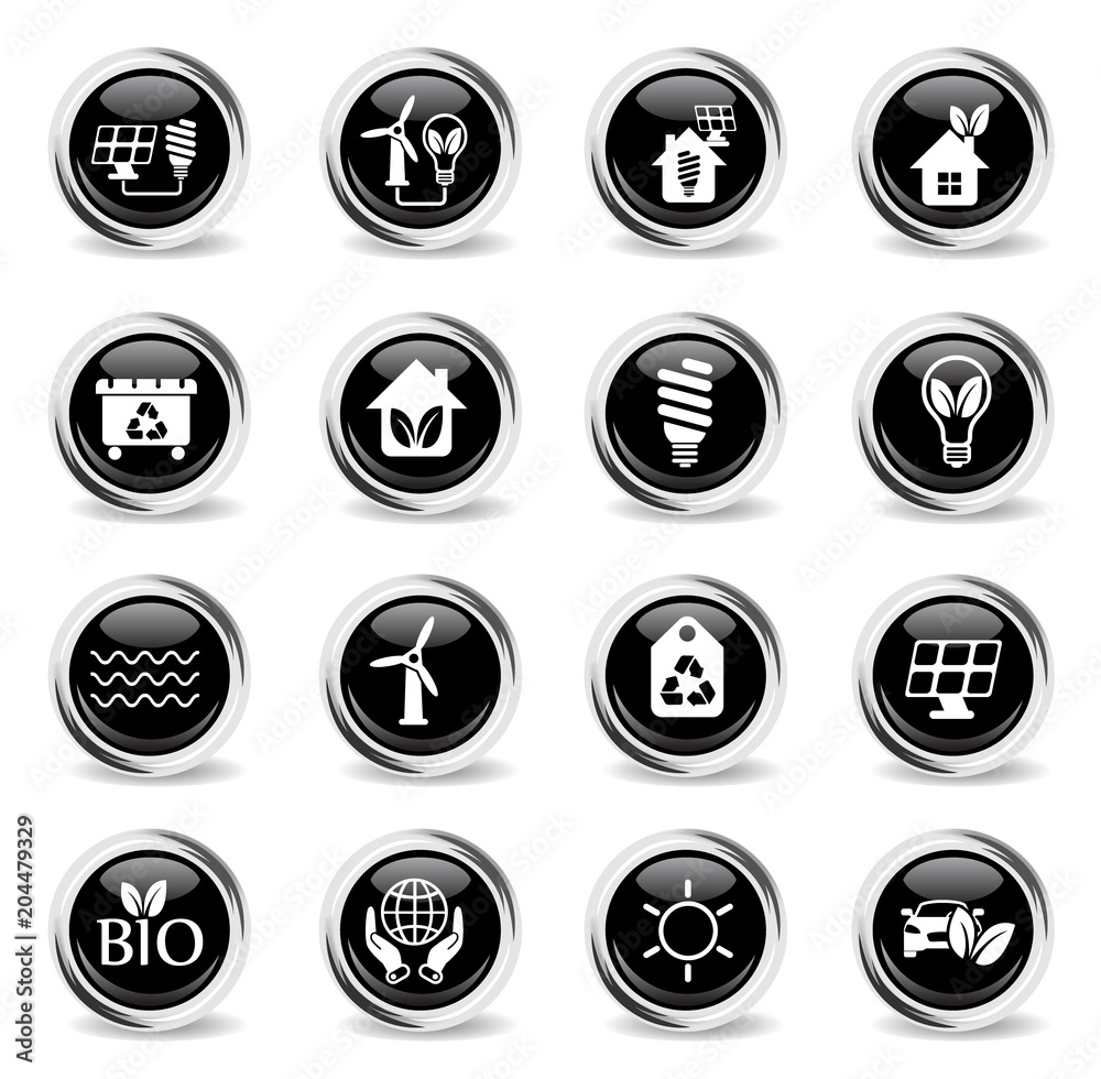 alternative energy icon set alternative energy icon set