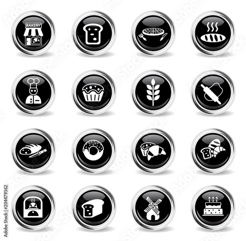 bakery icon set