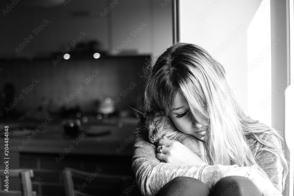 Girl with cat Girl with cat