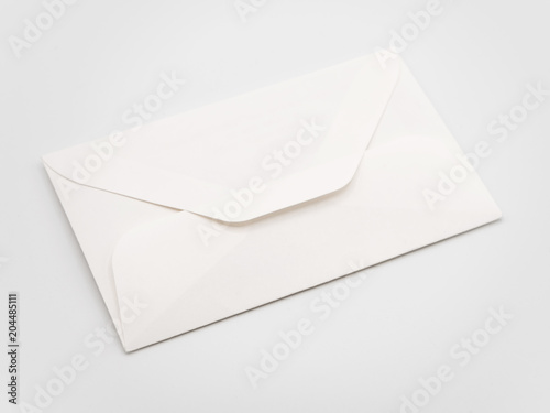 Envelope on white background