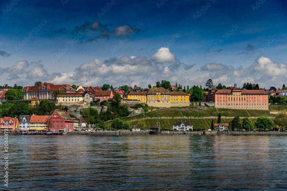 the pitoresque city of Meersburg at the border of lake constance