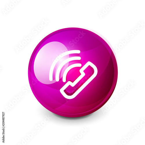 Phone support call center button