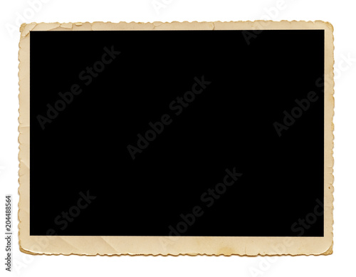 Olb blank photo. Retro black style photo