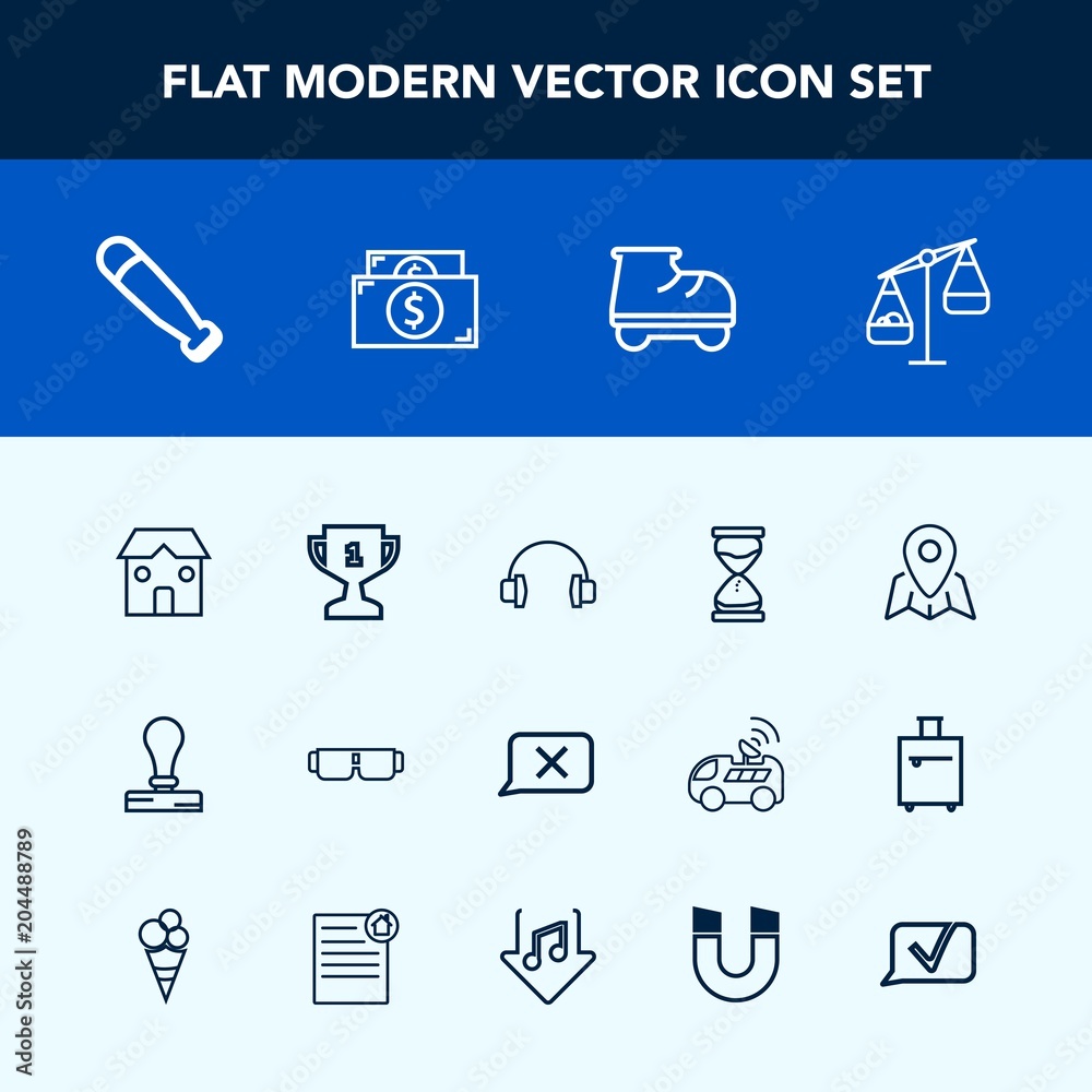Modern, simple vector icon set with white, sound, award, location, measurement, hourglass, business, stereo, construction, roller, travel, bat, achievement, pin, sunglasses, sun, clock, winner icons Modern, simple vector icon set with white, sound, award, location, measurement, hourglass, business, stereo, construction, roller, travel, bat, achievement, pin, sunglasses, sun, clock, winner icons