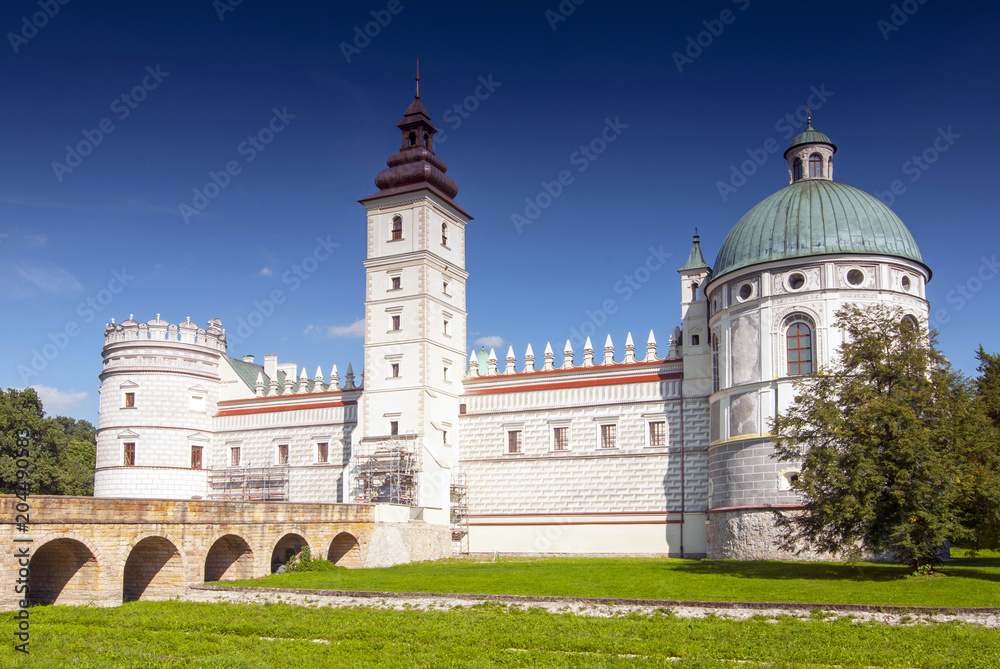 Renaissance castle in Krasiczyn in southeastern of Poland.