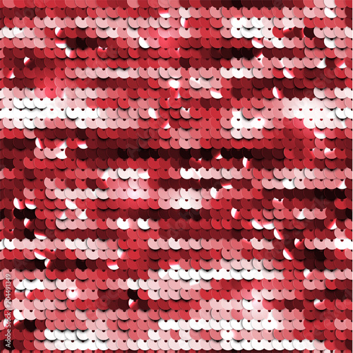 Red sequined texture - vector illustration eps10