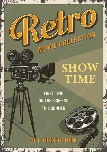 Cinema film festival poster template.