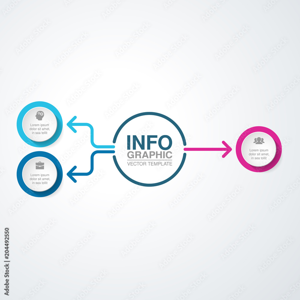 Vector infographic template for diagram, graph, presentation, chart, business concept with 3 options. Vector infographic template for diagram, graph, presentation, chart, business concept with 3 options.