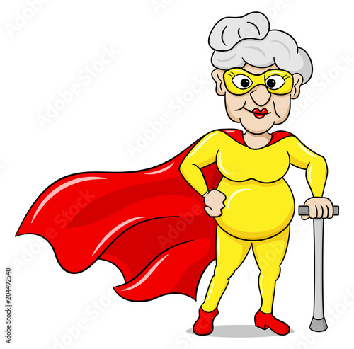 ältere Cartoon Super Heldin 