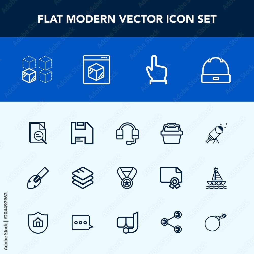 Modern, simple vector icon set with equipment, internet, head, support, construction, white, house, night, technology, headset, star, data, success, button, diskette, astronomy, telescope, call icons Modern, simple vector icon set with equipment, internet, head, support, construction, white, house, night, technology, headset, star, data, success, button, diskette, astronomy, telescope, call icons