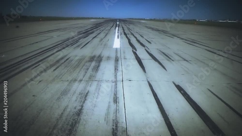 Aircraft takeoff camera view forward photo