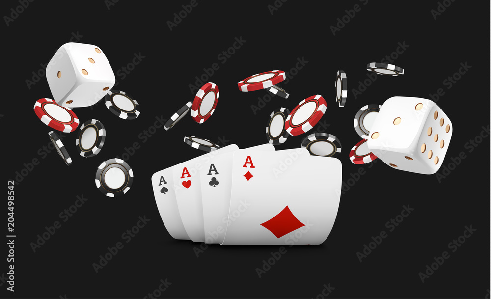 Casino Poker 3d Vector Icon Playing Ace Card Flying Gambling Chips Vegas  Tournament Banner Stock Illustration - Download Image Now - iStock