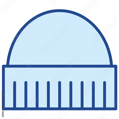 Strickmütze Verbrecher Vector icon Illustration