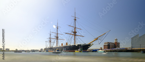 Fotografie HMS Warrior (1862) - the first British ironclad battleship built for the Royal N