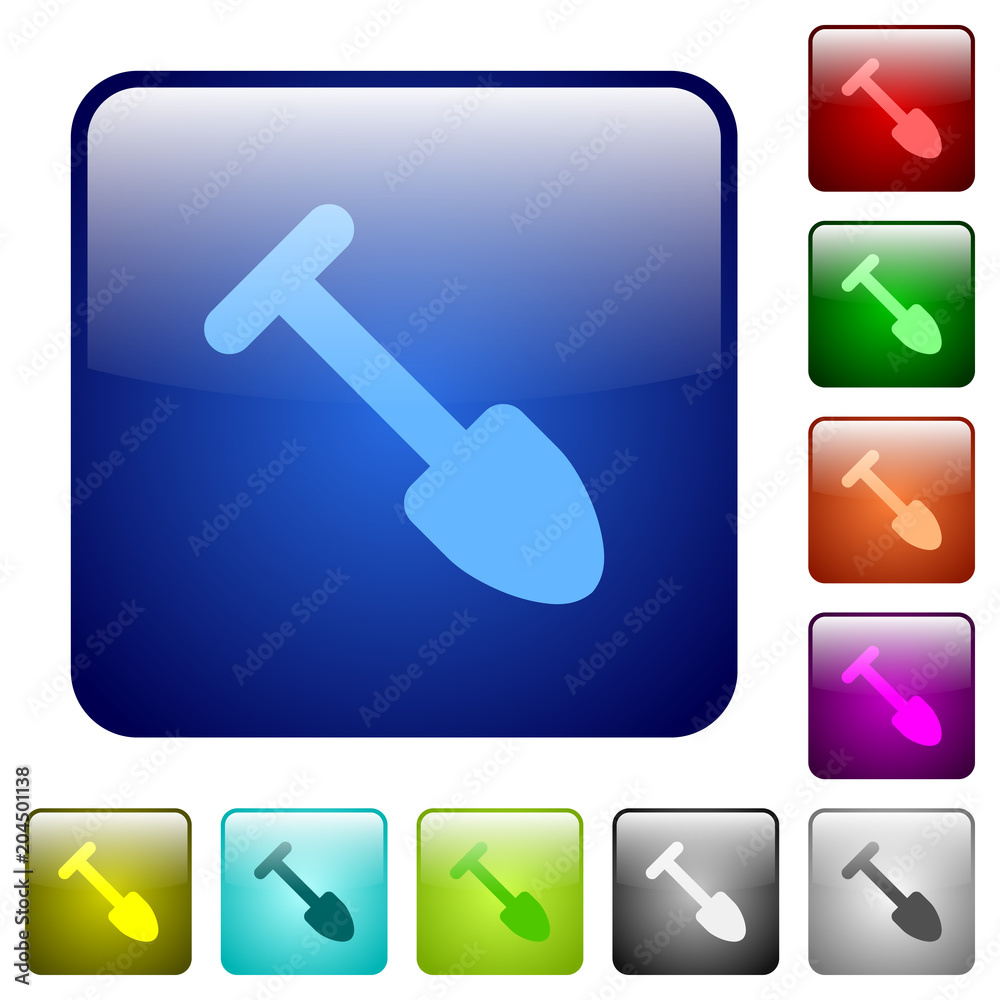 Shovel color square buttons