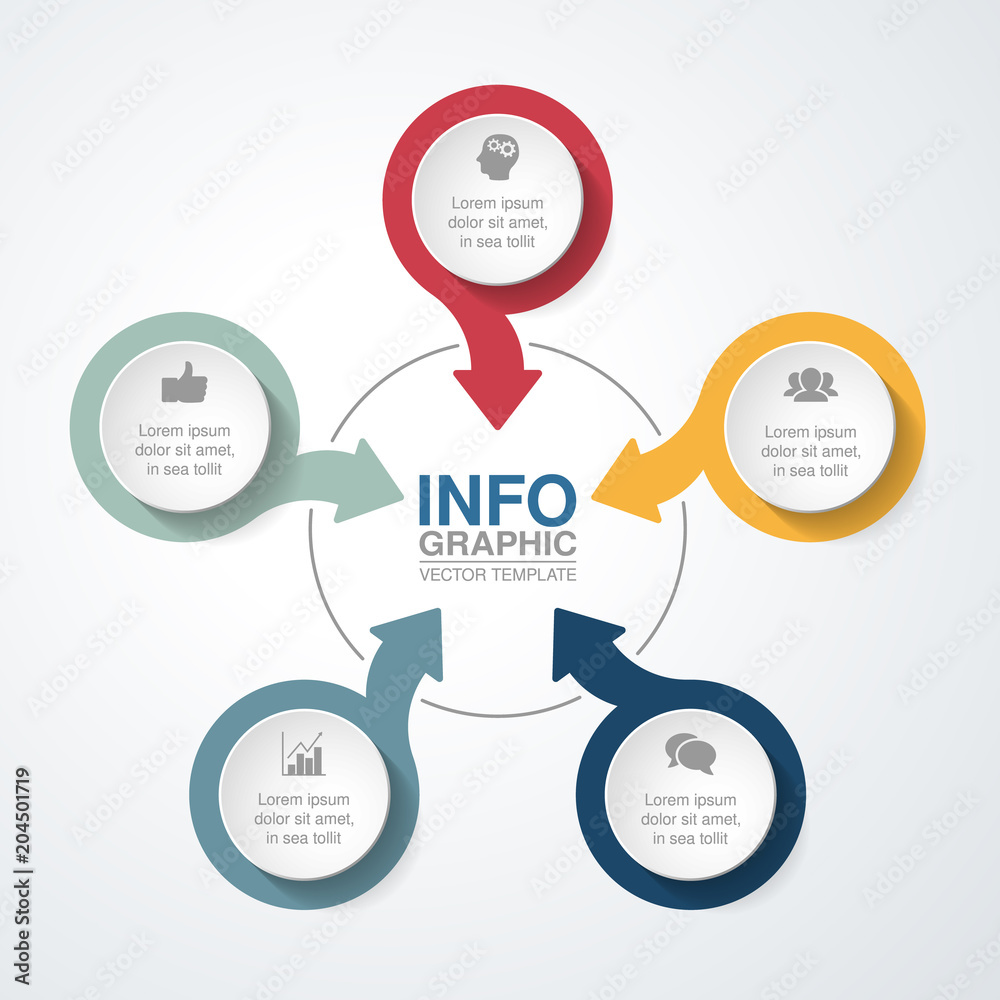 Vector infographic template for diagram, graph, presentation, chart, business concept with 5 options. Vector infographic template for diagram, graph, presentation, chart, business concept with 5 options.