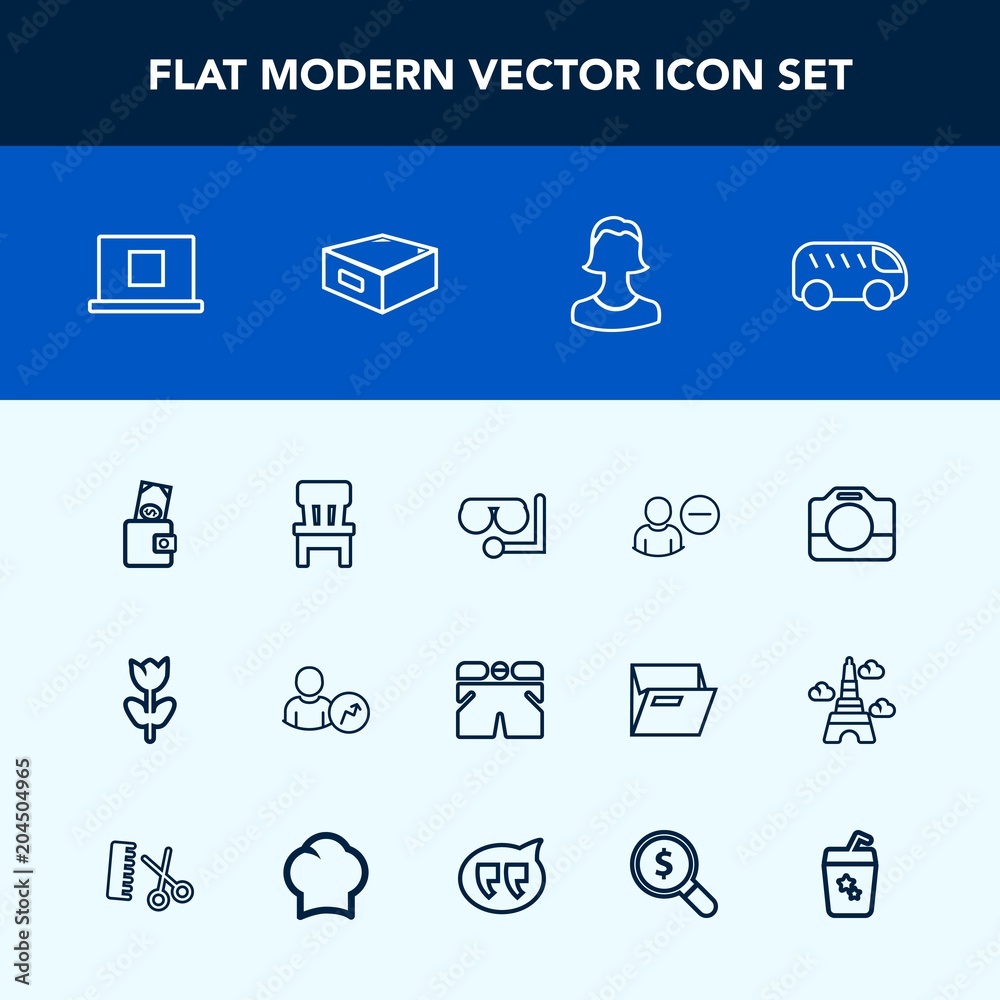 Modern, simple vector icon set with purse, direction, left, summer, profile, internet, camera, nature, money, room, cocktail, film, wallet, comfortable, shorts, fashion, home, move, sign, chair icons Modern, simple vector icon set with purse, direction, left, summer, profile, internet, camera, nature, money, room, cocktail, film, wallet, comfortable, shorts, fashion, home, move, sign, chair icons