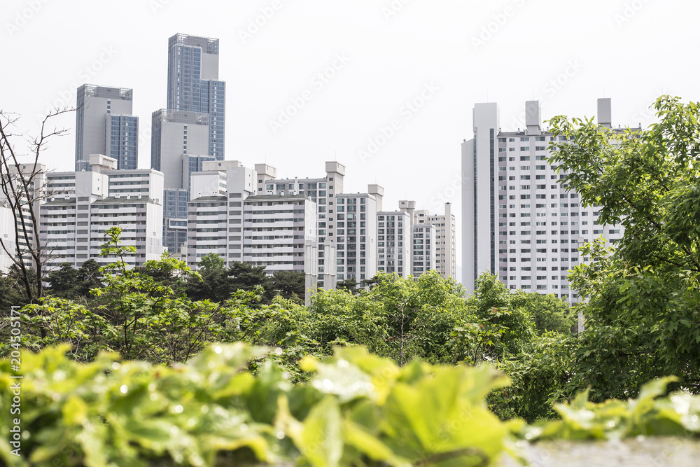 Many Apartments in Building. Many Apartments in Building.