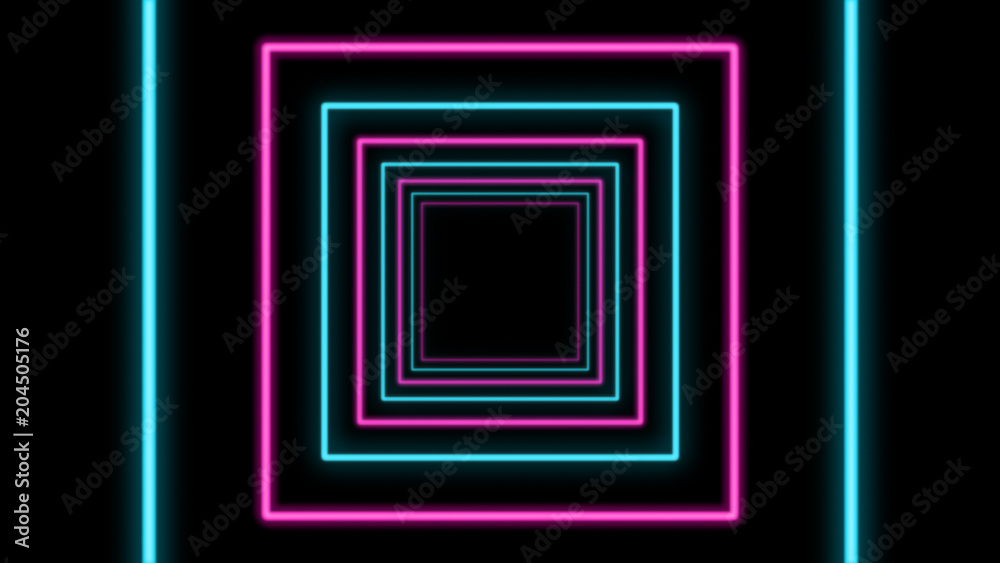 Abstract Multicolored Cubic Tunnel Abstract Multicolored Cubic Tunnel