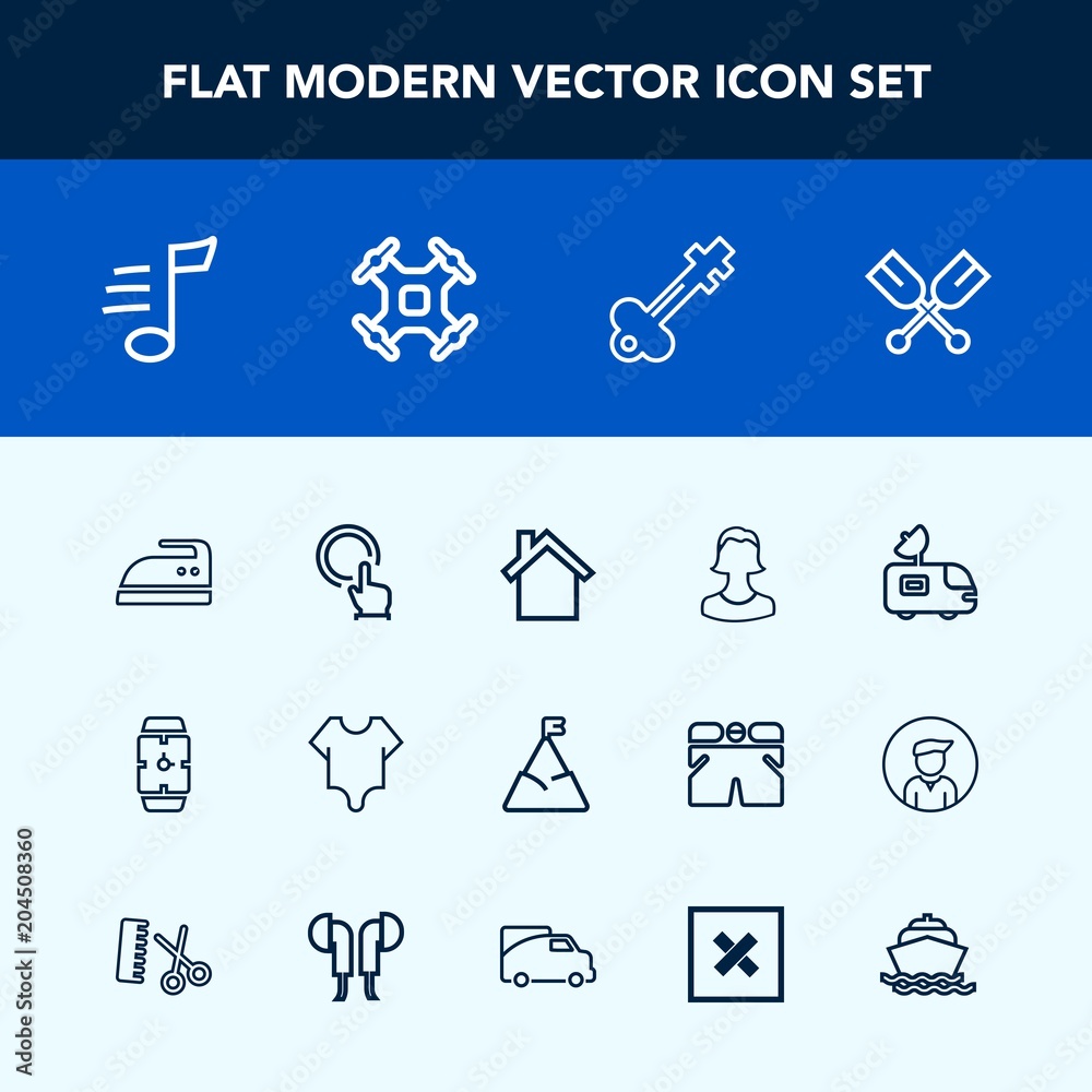 Modern, simple vector icon set with satellite, clothes, girl, canoe, watch, water, melody, lock, mountain, touch, antenna, blue, click, avatar, oar, fashion, home, housework, music, television icons Modern, simple vector icon set with satellite, clothes, girl, canoe, watch, water, melody, lock, mountain, touch, antenna, blue, click, avatar, oar, fashion, home, housework, music, television icons