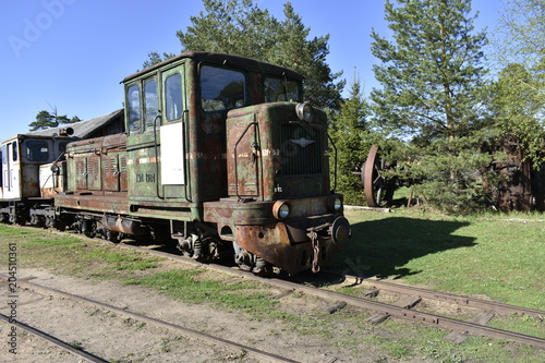 An old steam locomotive 