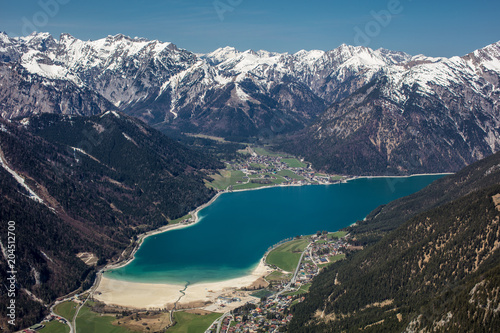 Achensee, Pertisau und Maurach, vom Gipfel Ebner Joch oberhalb Astenau Alpe photo