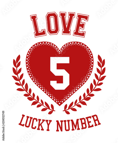 varsity slogan graphic with numbers