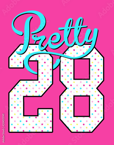 varsity slogan graphic with numbers