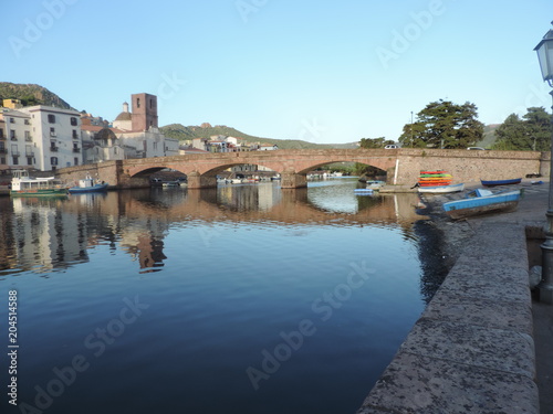 Bosa, Fiume Temo. Sardegna photo
