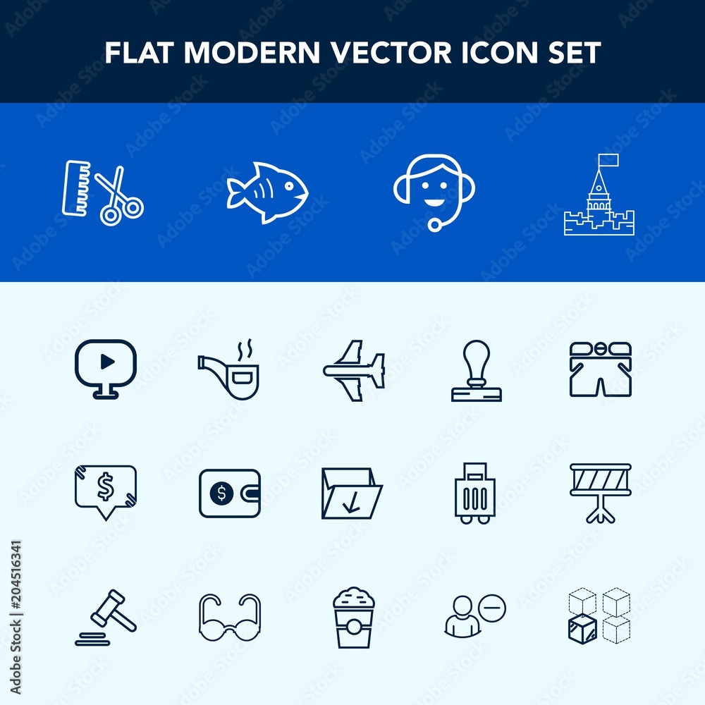 Modern, simple vector icon set with flight, building, vintage, frame, paper, aircraft, waste, square, medieval, retro, pipe, fashion, classic, media, shorts, tobacco, salon, money, price, purse icons Modern, simple vector icon set with flight, building, vintage, frame, paper, aircraft, waste, square, medieval, retro, pipe, fashion, classic, media, shorts, tobacco, salon, money, price, purse icons