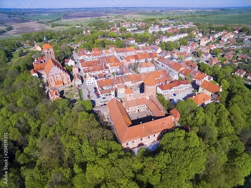 Aerial view of medieval Res...