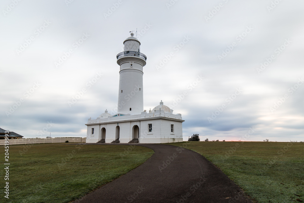 Pathway view in front of Macquarie Lighthouse, Sydney, Australia Pathway view in front of Macquarie Lighthouse, Sydney, Australia