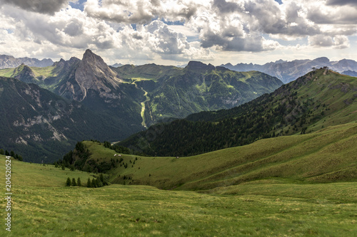 Dolomites in a beautiful summer scenery. Italy.
