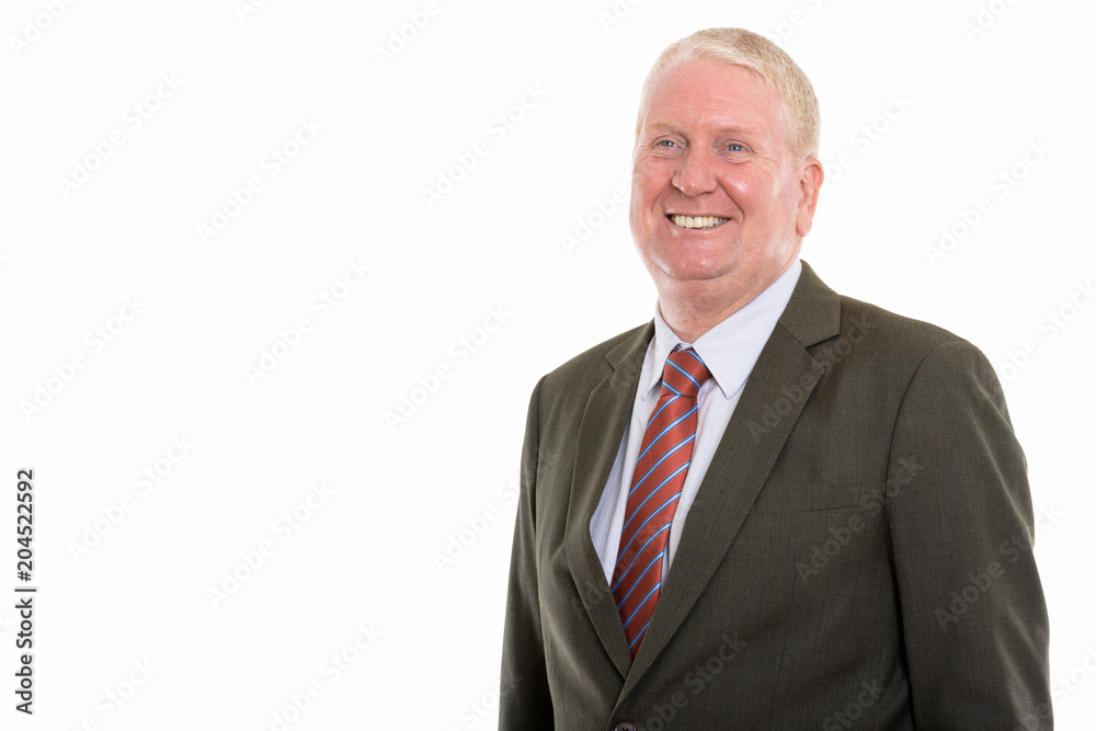 Studio shot of mature man