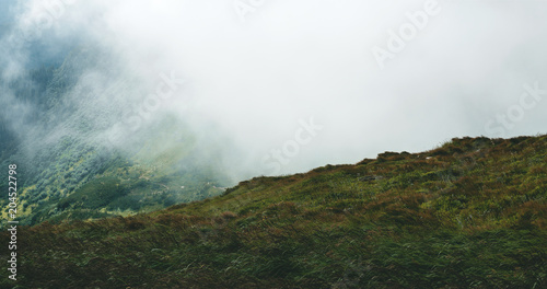 View from Mount Hoverla in the Carpathians