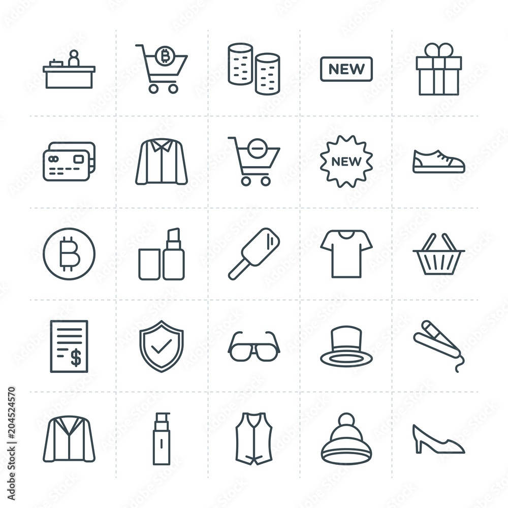 Modern Simple Set of clothes, shopping, beauty and cosmetics Vector outline Icons. Contains such Icons as accessory, customer, cold, hat and more on white background. Fully Editable. Pixel Perfect. Modern Simple Set of clothes, shopping, beauty and cosmetics Vector outline Icons. Contains such Icons as accessory, customer, cold, hat and more on white background. Fully Editable. Pixel Perfect.