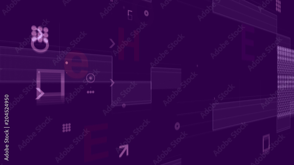 Processor with Plate Grids on Violet Backdrop Processor with Plate Grids on Violet Backdrop